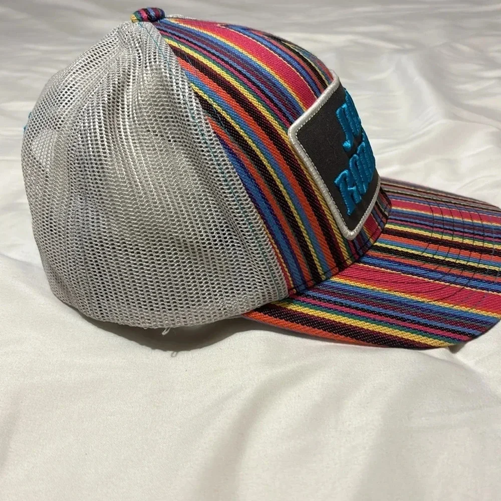 Dale Brisby Rock and Roll Denim Snapback Trucker's Cap Mesh “Just Rodeoin’”